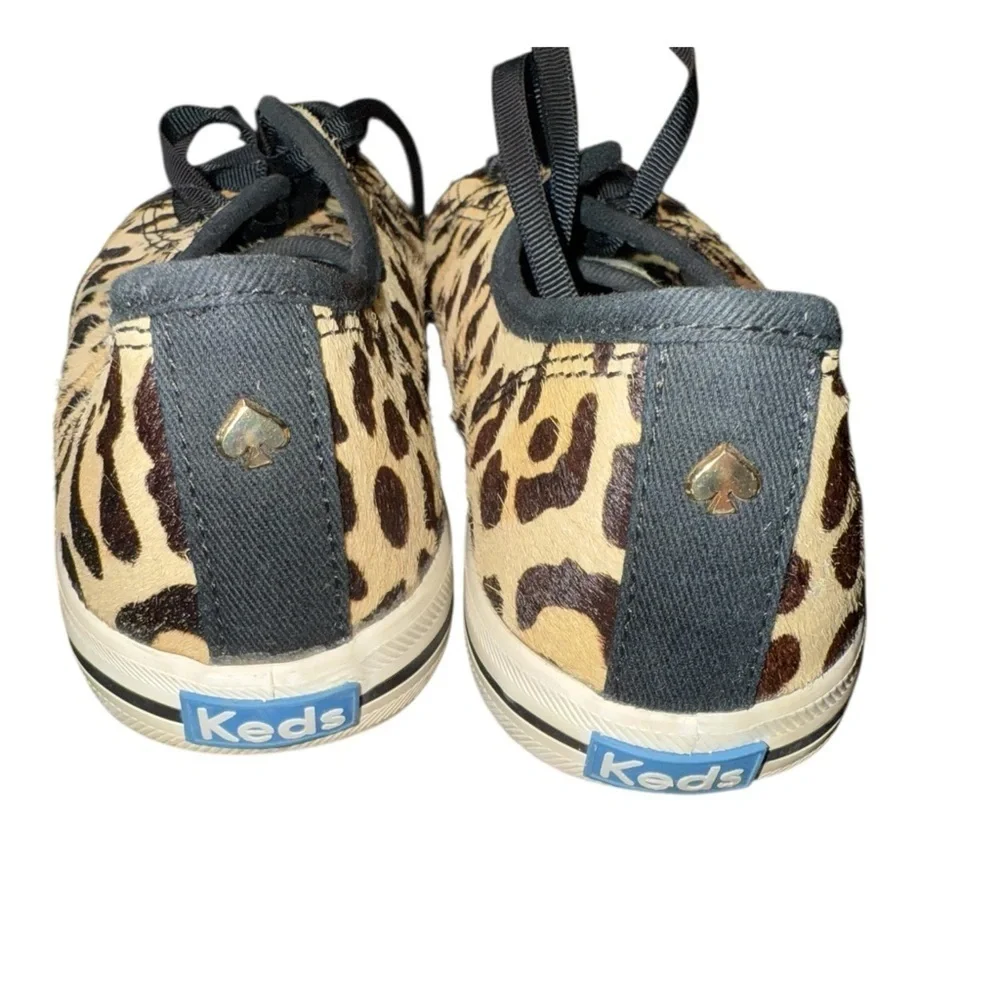 Kate Spade x Keds ‘Kickstart’ Leopard Calf Hair Low Top Sneaker